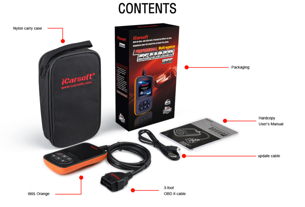 iCarsoft i905 Auto Diagnostic Tool for Toyota/Lexus