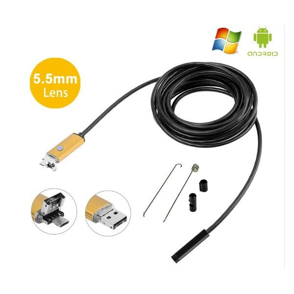 USB 10m Endoscope Video Snake Inspection Tube Camera