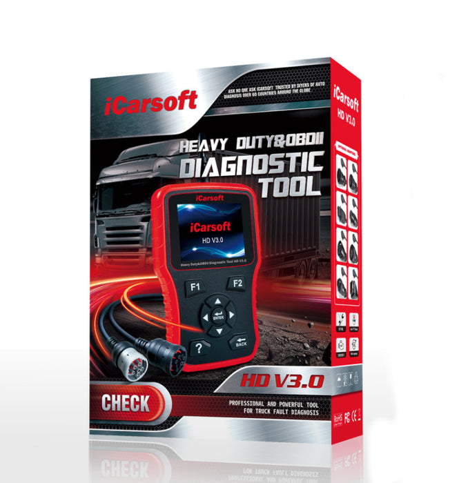 iCarsoft HD V3.0 Diagnostic Tool for Heavy Duty Trucks