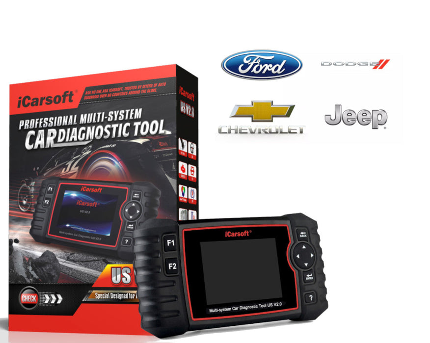 iCarsoft US V2.0 Auto Diagnostic Tool for American Vehicles
